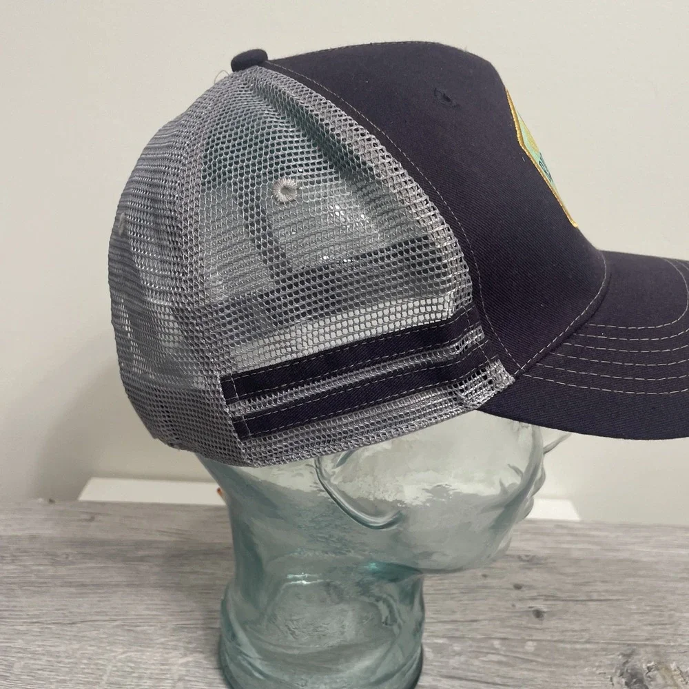 Richmond beer Trail Rva trucker hat with Hook & Loop‎  Dark Blue And Gray